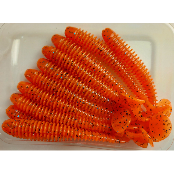 Силікон Keitech Swing Impact 2.5" (10 шт/упак), колір:ea#13 spicy mustard/blue, Довжина силікону: 2.5" (6.3 см), Колір силікону: EA#13 Spicy Mustard/Blue, фото , изображение 6