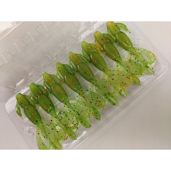 Силікон Keitech Crazy Flapper 2.8" (8 шт/уп), колір: ea#05 hot fire tiger, Довжина силікону: 2.8" (7.1 см), Колір силікону: EA#05 Hot Fire Tiger, фото , изображение 15