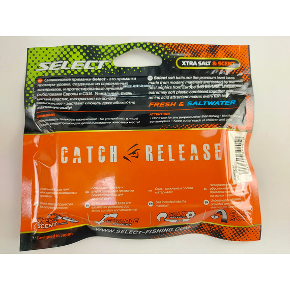 Силикон Select Geely 4" col.003 (5 шт/упак), Длина силикона: 4.0" (10.16 см), Расцветка силикона: 003, фото , изображение 6