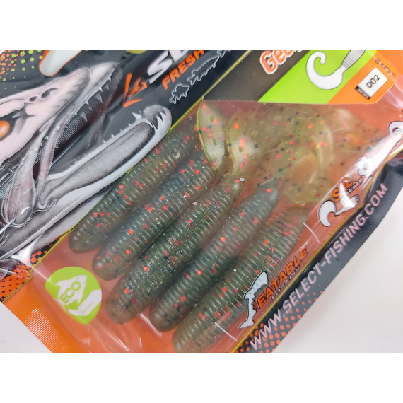 Силікон Select Geely 4" col.002 (5 шт/упак), Довжина силікону: 4.0" (10.16 см), Колір силікону: 002, фото , изображение 9