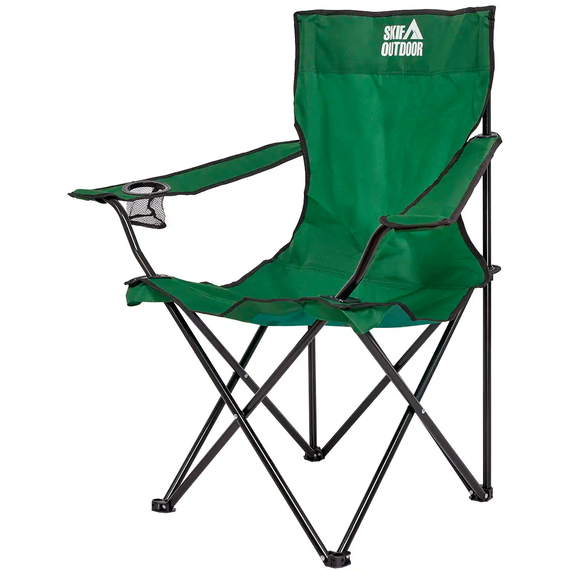 Стул раскладной SKIF Outdoor Comfort Plus (усиленный). Цвет: зеленый, до 120кг (с чехлом), Выберите цвет: Зелений, Рекомендуем нагрузку: 120 кг, фото , изображение 2