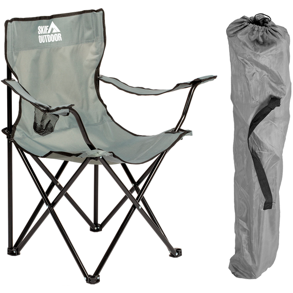 Стул раскладной SKIF Outdoor Comfort. Цвет: серый, Выберите цвет: сірий, Рекомендуем нагрузку: 100 кг, фото 