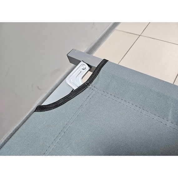 Військова польова розкладачка, ліжко розкладне сталеве (колір сірий), конструкція: НАТО, Конструкція ліжка: НАТО (сіра), фото , изображение 2