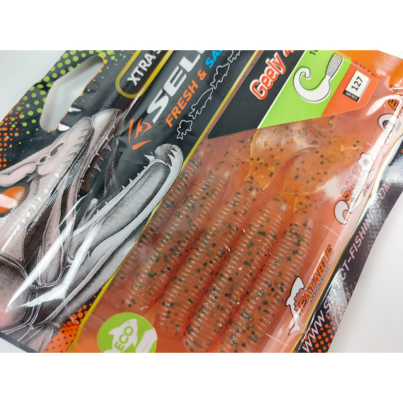 Силикон Select Geely 4" col.127 (5 шт/упак), Длина силикона: 4.0" (10.16 см), Расцветка силикона: 127, фото , изображение 9