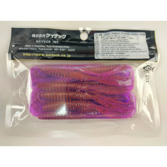 Силикон Keitech Mad Wag Slim 4.5" (9 шт/упак) ц:pal#13 mistic spice, Длина силикона: 4.5" (11.4 см), Расцветка силикона: PAL#13 Mistic Spice, фото , изображение 8