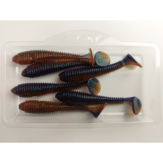 Силикон Select Fatfish 2.4" col.206 (6 шт/упак), Длина силикона: 2.4" (6.1 см), Расцветка силикона: 206, фото , изображение 7
