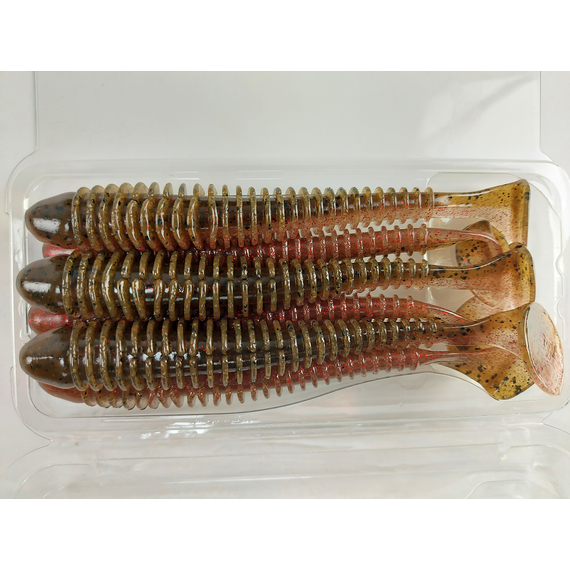 Силікон Keitech Swing Impact 4.5" (6 шт/упак), колір:404 red crawdad, Довжина силікону: 4.5" (11.4 см), Колір силікону: 404 Red Crawdad, фото , изображение 6