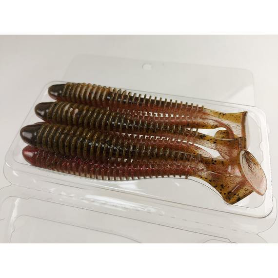 Силікон Keitech Swing Impact 4.5" (6 шт/упак), колір:404 red crawdad, Довжина силікону: 4.5" (11.4 см), Колір силікону: 404 Red Crawdad, фото , изображение 10