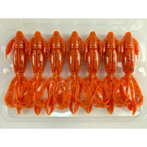 Силикон Keitech Crazy Flapper 3.6" (7 шт/упак) ц:ea#13 spicy mustard/blue, Длина силикона: 3.6" (9.1 см), Расцветка силикона: EA#13 Spicy Mustard/Blue, фото , изображение 7