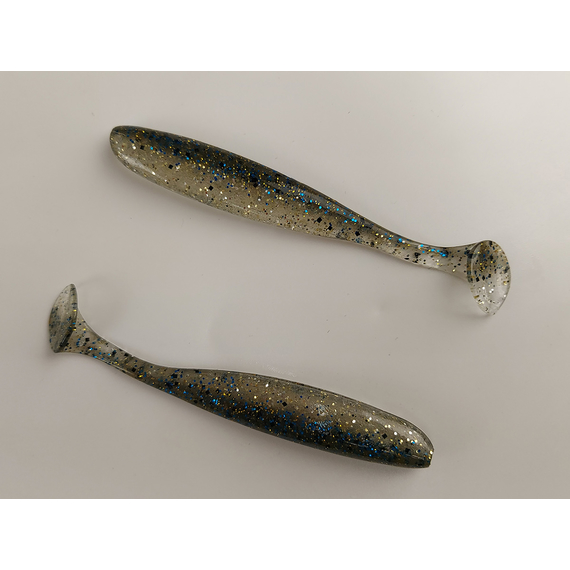 Силикон Keitech Easy Shiner 3.5" ц:418 bluegill flash, Длина силикона: 3.5" (8.9 см), Расцветка силикона: 418 Bluegill Flash, фото , изображение 4