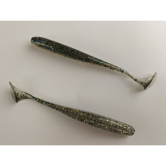 Силикон Keitech Easy Shiner 3.5" ц:418 bluegill flash, Длина силикона: 3.5" (8.9 см), Расцветка силикона: 418 Bluegill Flash, фото , изображение 5