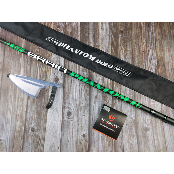 Болонське вудлище Brain Phantom 5m, факт. довжина - 4,93m, 175g (телескопічне, з кільцями) + чохол та захист на кільця, Довжина: 5m, Тип вудлища: з кільцями (болонське), фото , изображение 5