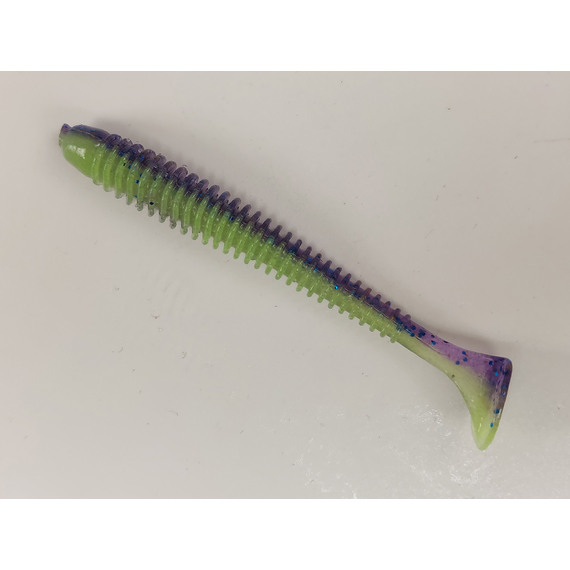 Силікон Keitech Swing Impact 2.5" (10 шт/упак), колір:pal#06 violet lime berry, Довжина силікону: 2.5" (6.3 см), Колір силікону: PAL#06 Violet Lime Berry, фото , изображение 2