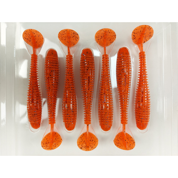 Силикон Keitech Swing Impact FAT 3.3" (7 шт/уп) цвет: ea#13 spicy mustard/blue, Длина силикона: 3.3" (8.4 см), Расцветка силикона: EA#13 Spicy Mustard/Blue, фото , изображение 10