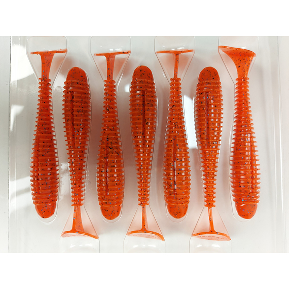 Силикон Keitech Swing Impact FAT 3.3" (7 шт/уп) цвет: ea#13 spicy mustard/blue, Длина силикона: 3.3" (8.4 см), Расцветка силикона: EA#13 Spicy Mustard/Blue, фото , изображение 11