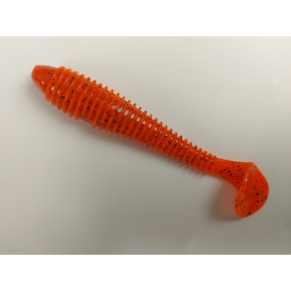 Силикон Keitech Swing Impact FAT 3.3" (7 шт/уп) цвет: ea#13 spicy mustard/blue, Длина силикона: 3.3" (8.4 см), Расцветка силикона: EA#13 Spicy Mustard/Blue, фото , изображение 3