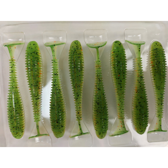 Силікон Keitech Swing Impact FAT 2.8" (8 шт/упак), колір:ea#05 hot fire tiger, Довжина силікону: 2.8" (7.1 см), Колір силікону: EA#05 Hot Fire Tiger, фото , изображение 9