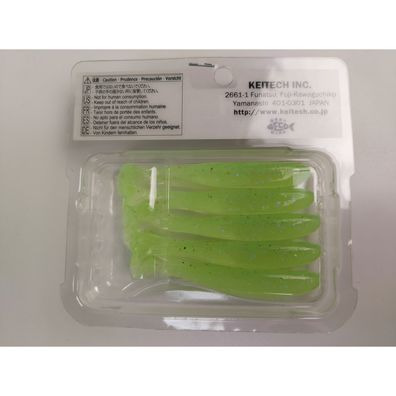 Силікон Keitech Easy Shiner 3" (10 шт/уп),, колір: ea#19 electric chart shad, Довжина силікону: 3" (7.6 см), Колір силікону: EA#19 Electric Chart Shad, фото , изображение 7