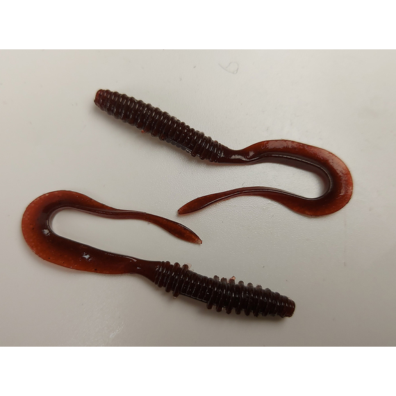 Силікон Keitech Mad Wag Mini 2.5" (12 шт/упак), колір:008 scuppernong, Довжина силікону: 2.5" (6.3 см), Колір силікону: 008 Scuppernong, фото , изображение 5