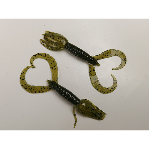 Силикон Keitech Little Spider 2" (8 шт/упак) ц:102 watermelon pp., Длина силикона: 2" (5.1 см), Расцветка силикона: 102 Watermelon PP, фото , изображение 3