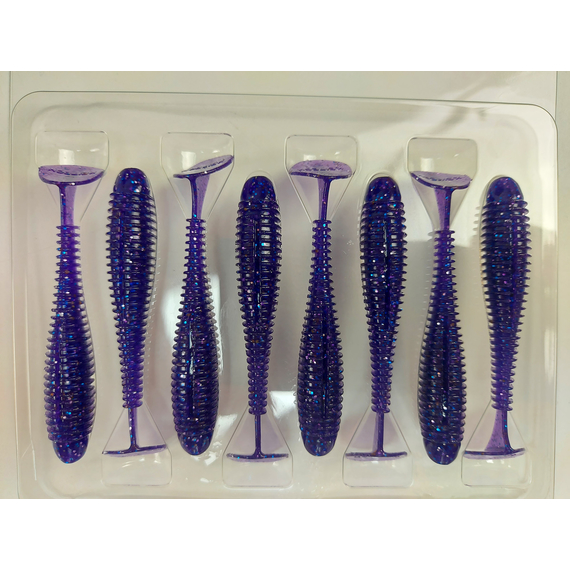 Силикон Keitech Swing Impact FAT 2.8" (8 шт/упак) цвет: ea#04 violet, Длина силикона: 2.8" (7.1 см), Расцветка силикона: EA#04 Violet, фото , изображение 9