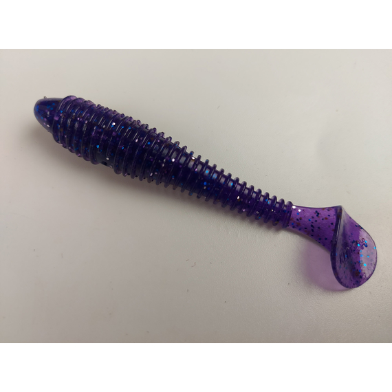 Силикон Keitech Swing Impact FAT 2.8" (8 шт/упак) цвет: ea#04 violet, Длина силикона: 2.8" (7.1 см), Расцветка силикона: EA#04 Violet, фото , изображение 3