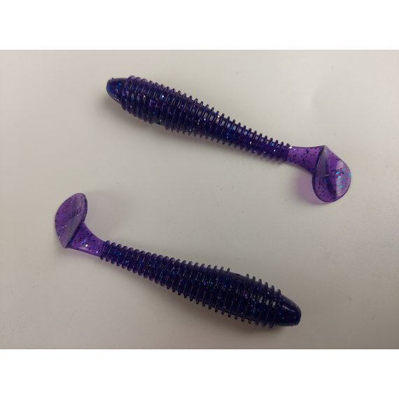 Силикон Keitech Swing Impact FAT 2.8" (8 шт/упак) цвет: ea#04 violet, Длина силикона: 2.8" (7.1 см), Расцветка силикона: EA#04 Violet, фото , изображение 4