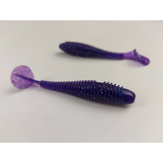 Силикон Keitech Swing Impact FAT 2.8" (8 шт/упак) цвет: ea#04 violet, Длина силикона: 2.8" (7.1 см), Расцветка силикона: EA#04 Violet, фото , изображение 5