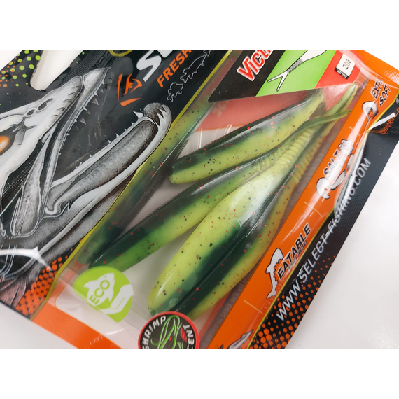 Силикон Select Victim V-Tail 4" #203 (5 шт/уп), Длина силикона: 4.0" (10.16 см), Расцветка силикона: 203, фото , изображение 11