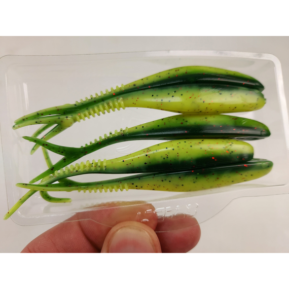 Силикон Select Victim V-Tail 4" #203 (5 шт/уп), Длина силикона: 4.0" (10.16 см), Расцветка силикона: 203, фото , изображение 8