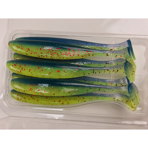 Силікон Keitech Easy Shiner 3.5" (7 шт/уп),, колір: ea#20 violet chart red fl, Довжина силікону: 3.5" (8.9 см), Колір силікону: EA#20 Violet Chart Red Fl, фото , изображение 7