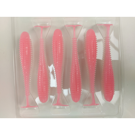 Силікон Keitech Swing Impact FAT 3.8" (6 шт/упак), колір:ea#10 pink silver glow, Довжина силікону: 3.8" (9.7 см), Колір силікону: EA#10 Pink Silver Glow, фото , изображение 8