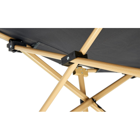 Міцна армійська розкладачка сталева. Розкладачка військова до 150 кг (колір сірий), Конструкція ліжка: Павук (сірий), фото , изображение 6