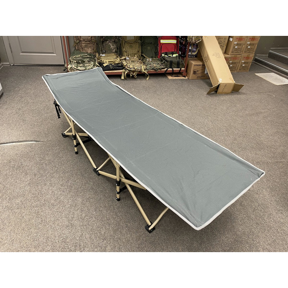 Ліжко розкладне, розкладачка для військових сталева (колір сірий), Конструкція ліжка: Павук (сірий), фото , изображение 2