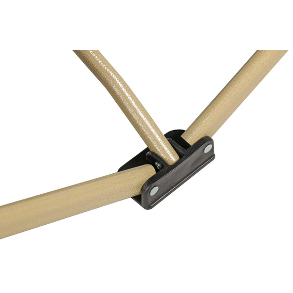 Міцна армійська розкладачка сталева. Розкладачка військова до 150 кг (колір сірий), Конструкція ліжка: Павук (сірий), фото , изображение 9