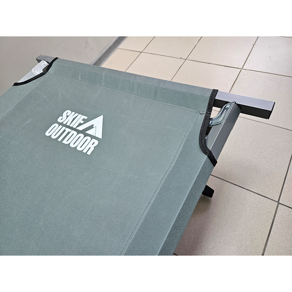 Військова польова розкладачка, ліжко розкладне сталеве (колір сірий), конструкція: НАТО, Конструкція ліжка: НАТО (сіра), фото , изображение 5