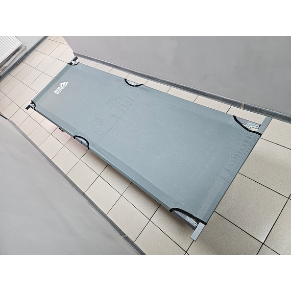 Військова польова розкладачка, ліжко розкладне сталеве (колір сірий), конструкція: НАТО, Конструкція ліжка: НАТО (сіра), фото , изображение 7