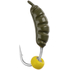 Мормишка вольфрамова Viking Fishing Shrimp+bead 0.37g 7mm Olive+Y (5шт), Размер/Вес: 7мм/0.37г, Колір мормишки: Olive+Y, фото 