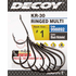 Крючок Decoy KR-30 RINGED MULTI #1 (7 шт/уп), Номер крючка, №: 1, фото 