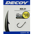 Крючок Decoy KR-21 Black Nickeled #6 (12 шт/уп), фото 