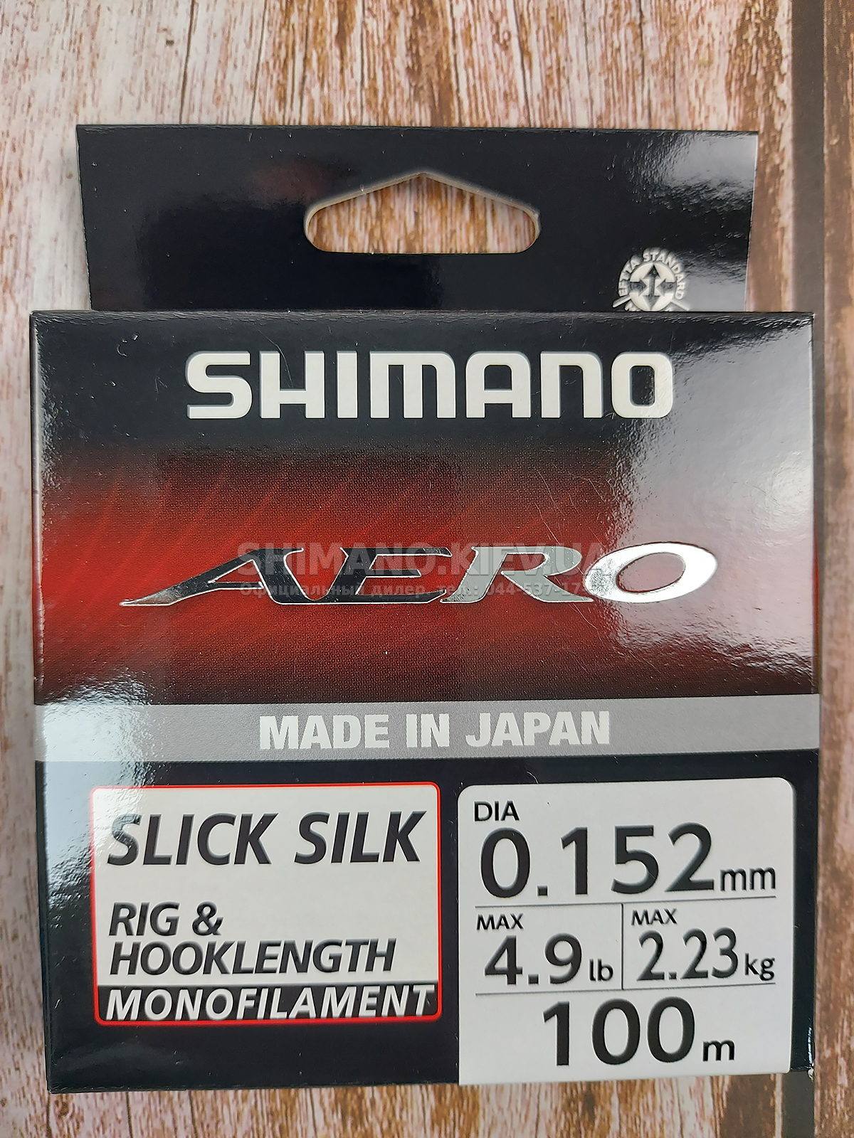 silkpin　6箱 SHIMANO:: Леска Shimano Aero Slick Silk Rig/Hooklength 100m 0.152