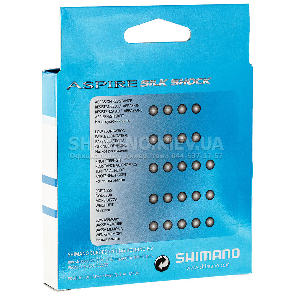 SHIMANO:: Леска SHIMANO ASPIRE SILK SHOCK 50m 0.16mm 3.0kg