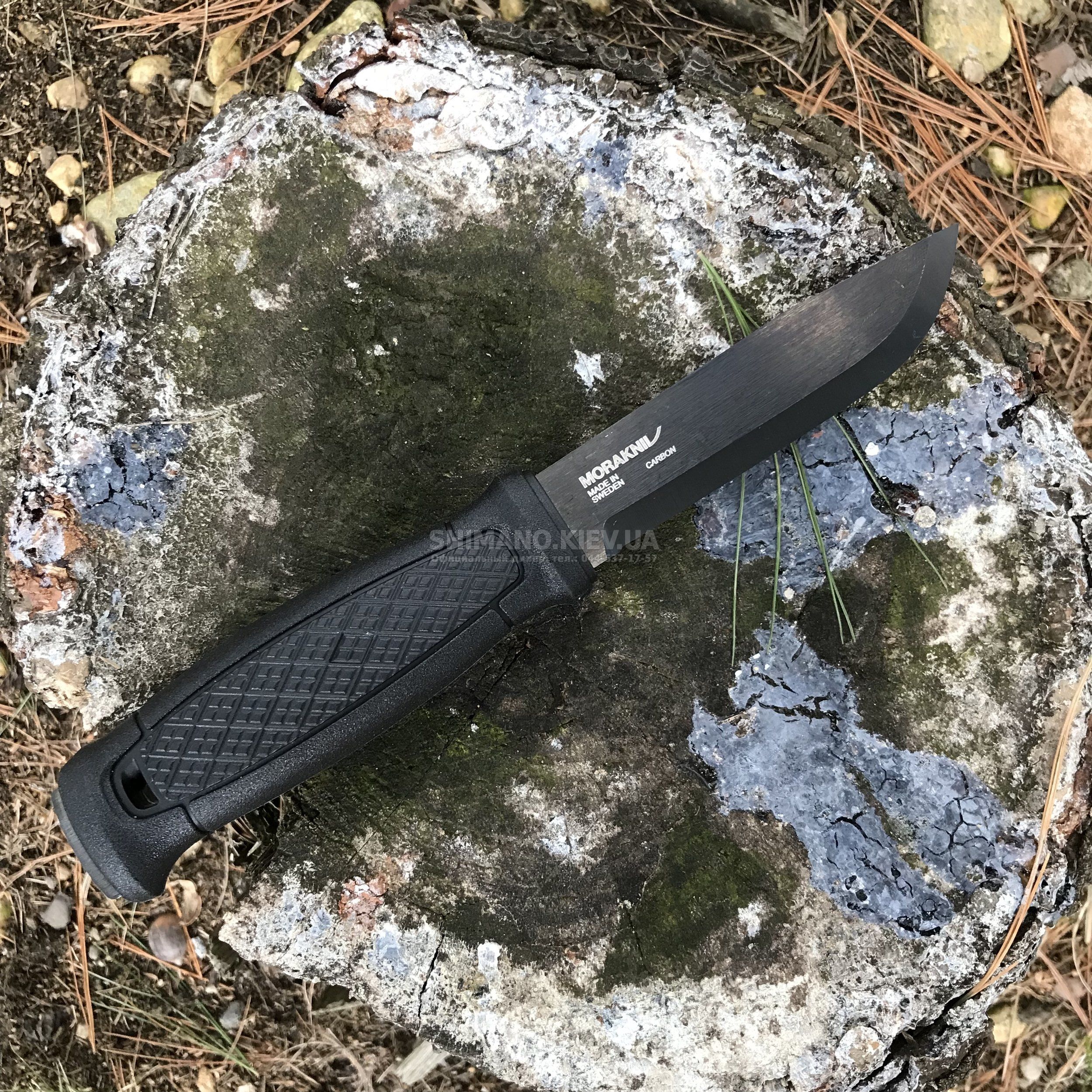 Morakniv Garberg Black Carbon with Leather Sheath